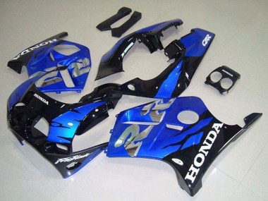 Custom 1988-1989 Blue Glossy Black Honda CBR250RR MC19 Motorcycle Fairings