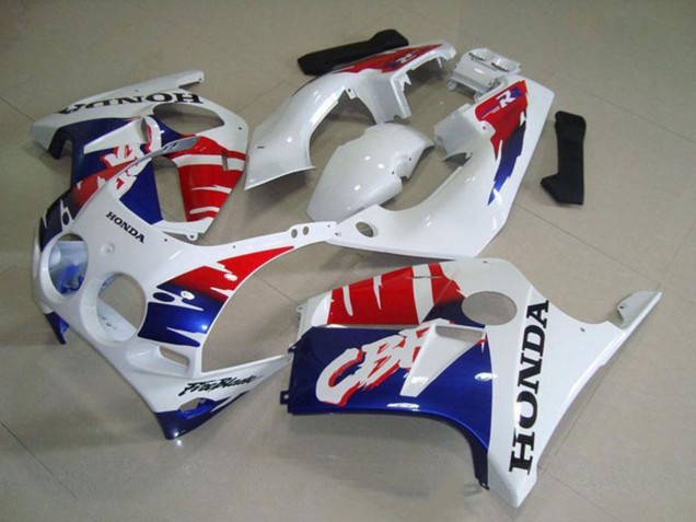1988-1989 White Red Blue Honda CBR250RR MC19 Motorcycle Fairings