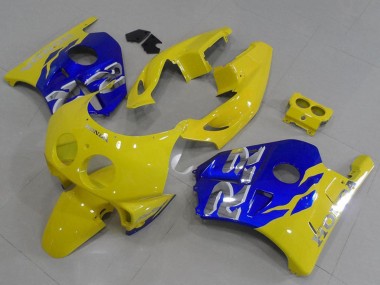 Custom 1990-1998 Yellow Blue Honda CBR250RR MC22 Motorcycle Fairings