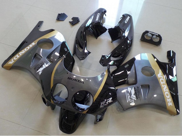 1990-1998 Grey Gold Glossy Black Honda CBR250RR MC22 Motorcycle Fairings