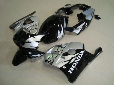 Custom 1990-1998 Silver Glossy Black Honda CBR250RR MC22 Motorcycle Fairings