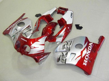Custom 1990-1998 Silver Red Honda CBR250RR MC22 Motorcycle Fairings
