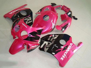 Custom 1990-1998 Pink Glossy Black Honda CBR250RR MC22 Motorcycle Fairing