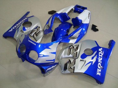 Custom 1990-1998 Silver Blue Honda CBR250RR MC22 Motorcycle Fairings