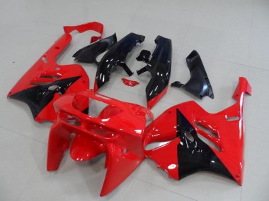 Custom 1994-1997 Red Glossy Black Kawasaki ZX9R Motorcycle Fairings