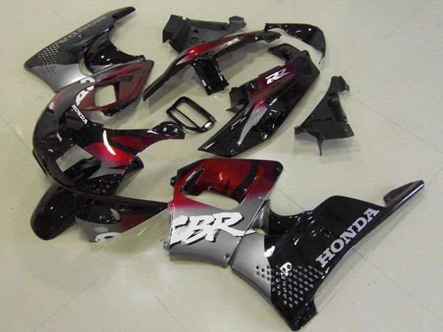 1996-1997 Silver Maroon Red Glossy Black Honda CBR900RR 893 Motorcycle Fairings