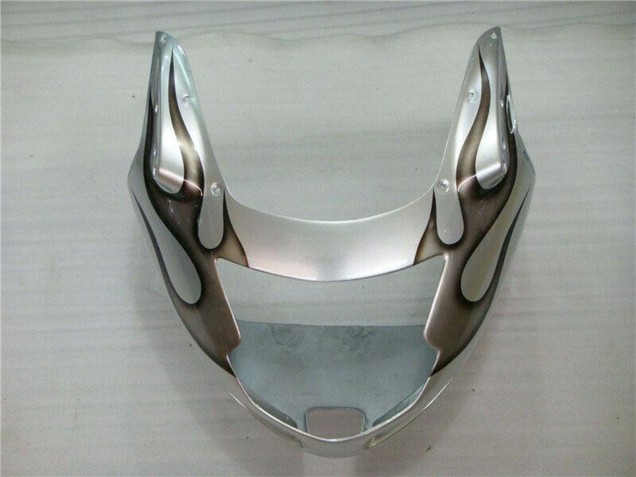 1996-2007 Silver Black Flame Honda CBR1100XX Motorcycle Fairing