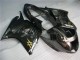 1996-2007 Glossy Black Silver Flame Honda CBR1100XX Motorcycle Fairings