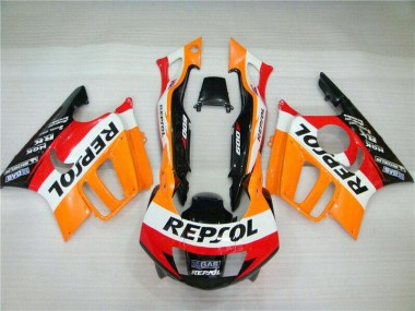 Custom 1995-1996 Orange White Red Glossy Black Repsol Honda CBR600 F3 Motorcycle Fairing