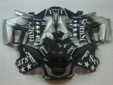 Custom 1995-1996 Silver Glossy Black SevenStars Honda CBR600 F3 Motorcycle Fairings