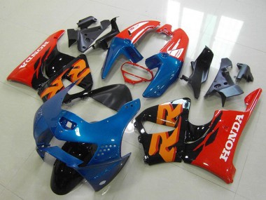 Custom 1998-1999 Red Blue Glossy Black Honda CBR900RR 919 Motorcycle Fairings