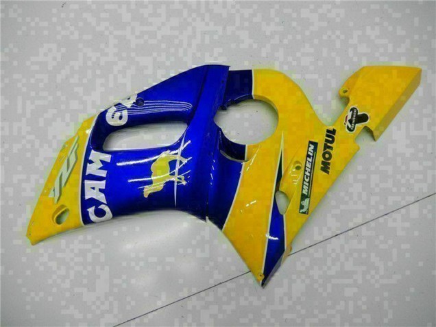 1998-2002 Yellow Blue White Camel Motul Yamaha YZF R6 Motorcycle Fairings