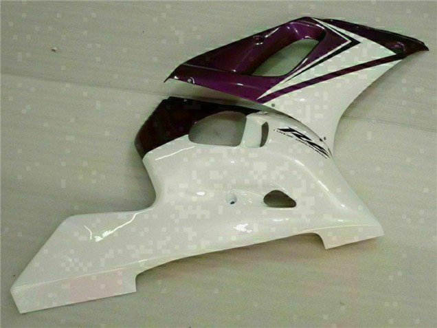 1998-2002 White Purple Yamaha YZF R6 Motorcycle Fairings
