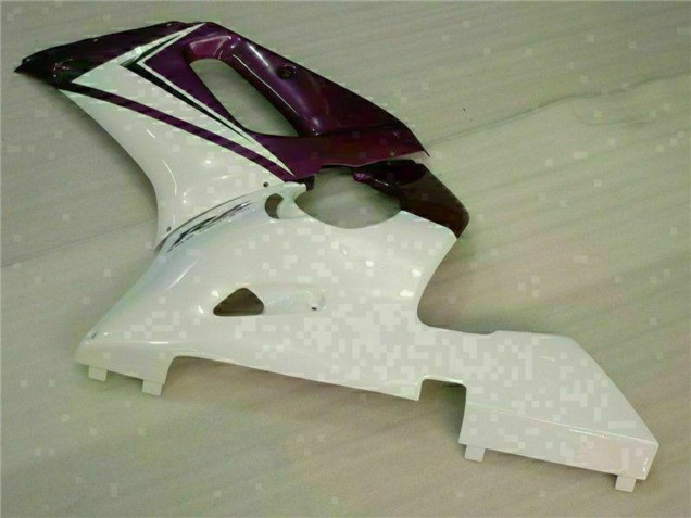 1998-2002 White Purple Yamaha YZF R6 Motorcycle Fairings