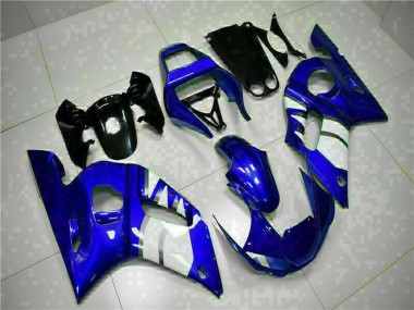 Custom 1998-2002 Blue White Yamaha YZF R6 Motorcycle Fairings