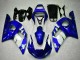 1998-2002 Blue White Yamaha YZF R6 Motorcycle Fairings