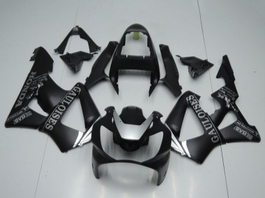 Custom 2000-2001 Matte Black Silver Cauloises Honda CBR900RR 929 Motorcycle Fairings