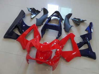Custom 2000-2001 Red Dark Blue Honda CBR900RR 929 Motorcycle Fairings