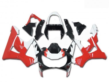 Custom 2000-2001 White Red Glossy Black Honda CBR900RR 929RR Motorcycle Fairings