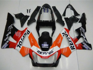 Custom 2000-2001 Orange White Red Glossy Black Repsol Honda CBR900RR 929RR Motorcycle Fairings