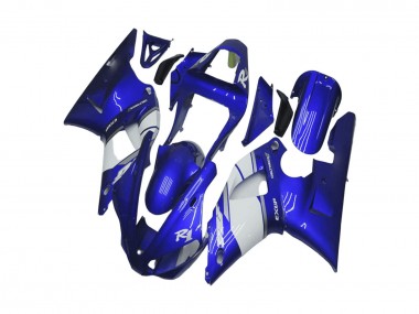 Custom 2000-2001 Blue White Yamaha YZF R1 Motorcycle Fairing
