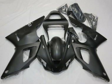 Custom 2000-2001 Matte Black Yamaha YZF R1 Motorcycle Fairings