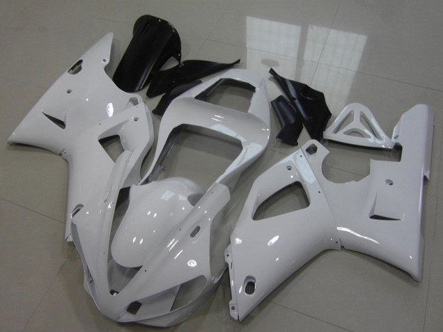 2000-2001 Pearl White Yamaha YZF R1 Motorcycle Fairings