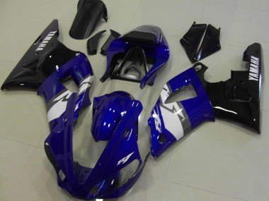 Custom 2000-2001 Blue White Black Yamaha YZF R1 Motorcycle Fairings