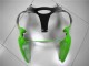 2000-2002 Green White Black Kawasaki ZX6R Motorcycle Fairing Kits