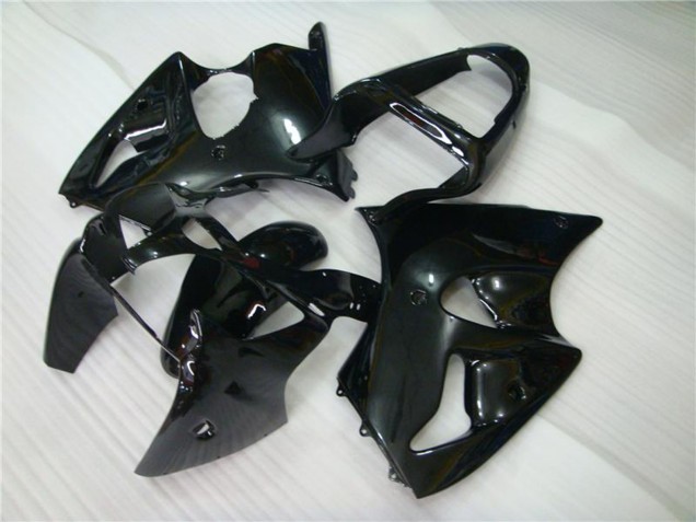 2000-2002 Glossy Black Kawasaki ZX6R Motorcycle Fairings