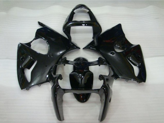 2000-2002 Glossy Black Kawasaki ZX6R Motorcycle Fairings