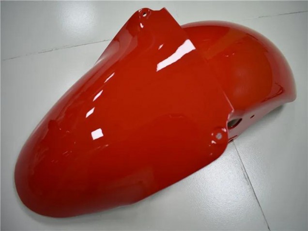 2000-2002 White Red Glossy Black Kawasaki ZX6R Motorcycle Fairings