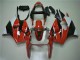 2000-2002 White Red Glossy Black Kawasaki ZX6R Motorcycle Fairings