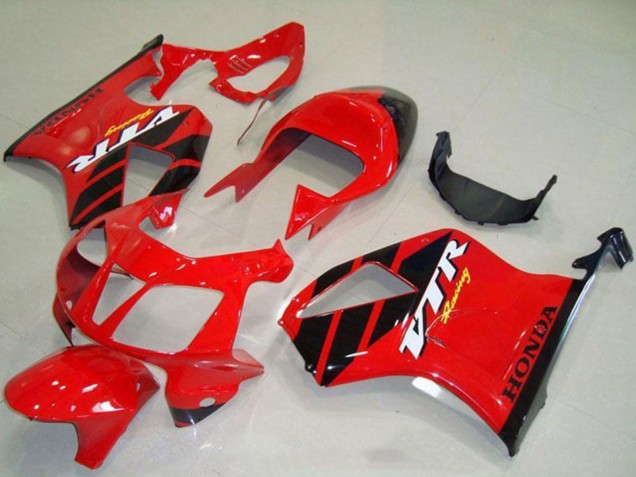 2000-2006 Red Black Stripe Honda VTR1000 Motorcycle Fairings