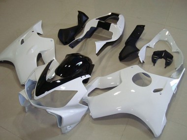 Custom 2001-2003 White Glossy Black Honda CBR600 F4i Motorcycle Fairing