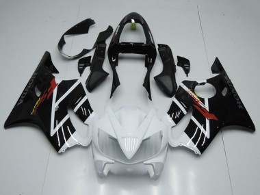 Custom 2001-2003 White Glossy Black F Sport Honda CBR600 F4i Motorcycle Fairing