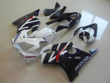 Custom 2001-2003 White Glossy Black F Sport Honda CBR600 F4i Motorcycle Fairings