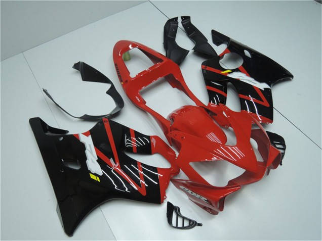 2001-2003 Red Glossy Black Honda CBR600 F4i Bike Fairings