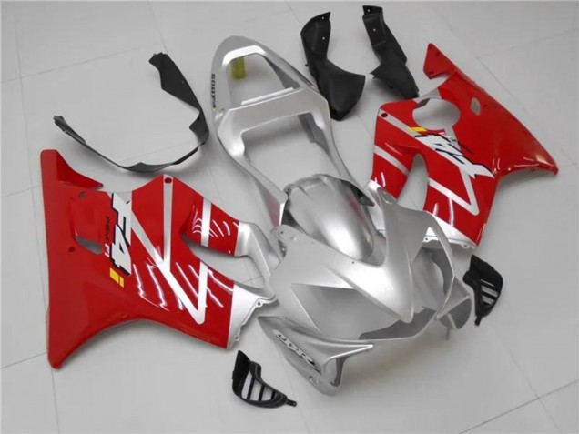 2001-2003 Silver Red Honda CBR600 F4i Motorcycle Fairings Kits