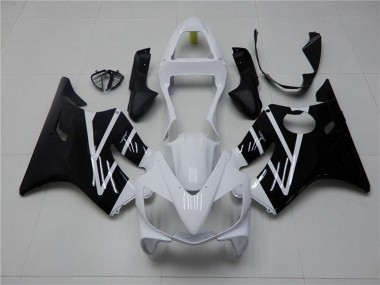 Custom 2001-2003 White Glossy Black Honda CBR600 F4i Motorcycle Fairing Kits