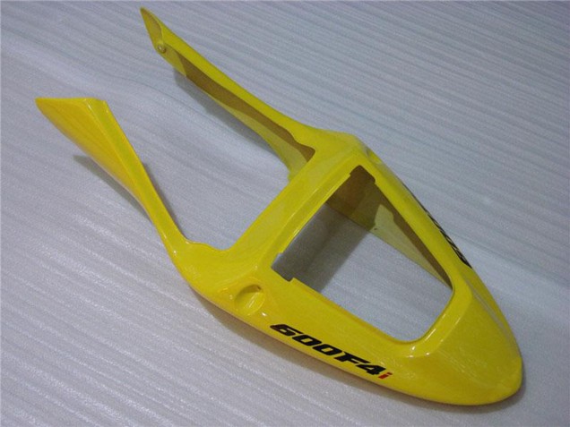 2001-2003 Yellow Glossy Black Honda CBR600 F4i Motorcycle Fairing