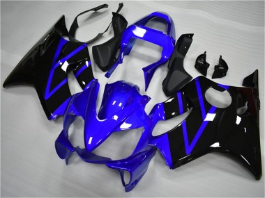 Custom 2001-2003 Blue Glossy Black Honda CBR600 F4i Motorcycle Fairing