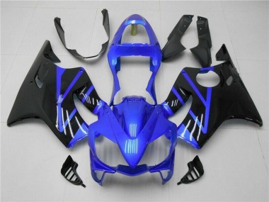 Custom 2001-2003 Blue Glossy Black Honda CBR600 F4i Motorcycle Fairing