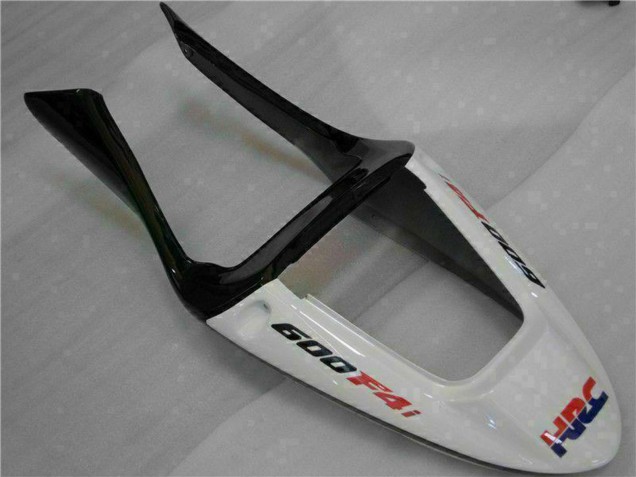 2001-2003 White Yellow Glossy Black Playboy Honda CBR600 F4i Motorcycle Fairings