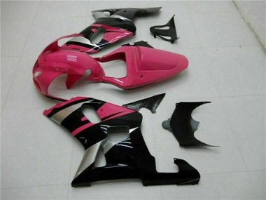 Custom 2001-2003 Pink Silver Glossy Black Suzuki GSXR 600/750 Motorcycle Fairings