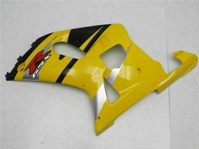 2001-2003 Yellow Black Suzuki GSXR 600/750 Motorcycle Fairings