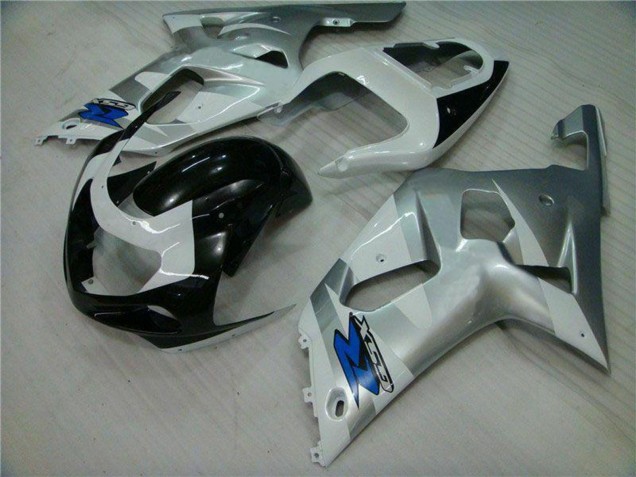 2001-2003 Yellow Glossy Black Suzuki GSXR 600/750 Motorcycle Fairings
