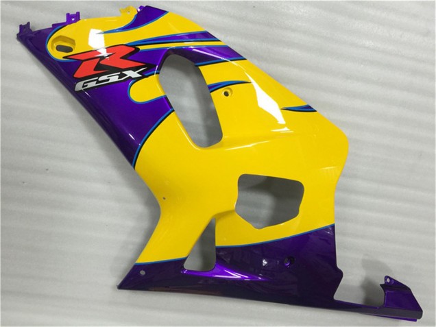 2001-2003 Yellow Purple Suzuki GSXR 600/750 Motorcycle Fairings