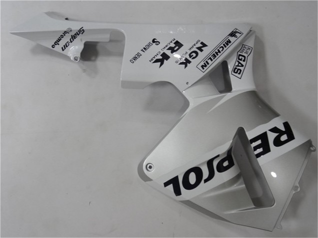 2003-2004 White Silver Black Repsol Honda CBR600RR Motorcycle Fairing