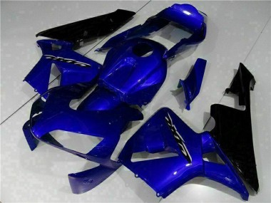 Custom 2003-2004 Blue Glossy Black Honda CBR600RR Motorcycle Fairing Kits